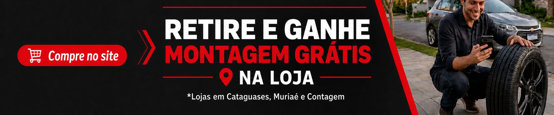Compre no site, retire e ganhe montagem grátis na loja. Lojas em Cataguases, Muriaé e Contagem.